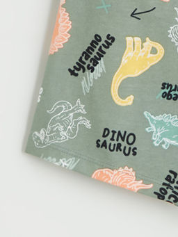 Beli Lastikli Bask?l? Erkek ?ocuk Pijama Alt