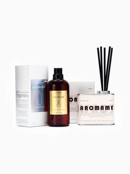 Набор диффузор ароматический Aromame, августовские цветы, 500 мл, прямоугольная банка