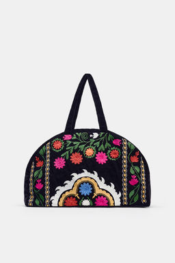VELVET TRAVEL BAG WITH EMBROIDERY - Zara фото 3