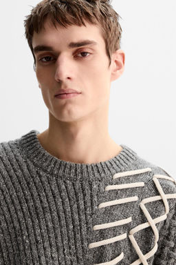 LIMITED EDITION SWEATER WITH CONTRAST TRIMS - Zara фото 6