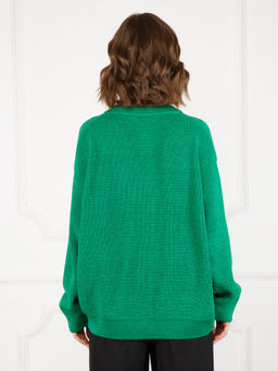 Джемпер женский ZZ-07007 green/black