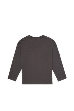 Erkek _ocuk Gri Bisiklet Yaka S_prem Sweatshirt - U.s. polo assn фото 2
