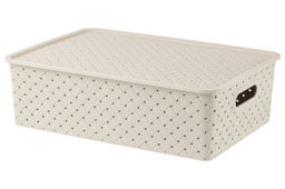 Корзинка с крышкой 7,5 л 35*24,5*10,5 см Береста латте (модель 5221/20) - Elan gallery фото 3