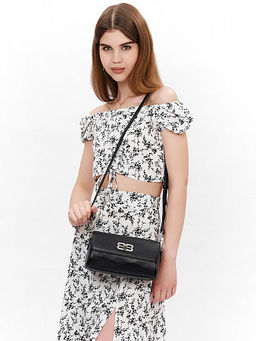 LACCOMA сумка НИ6813-черный натуральная кожа хлопок