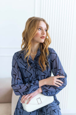 Платье Кэсси (серо-голубой) - Nadi bordo фото 7