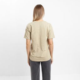 Футболка женская «Сердце», цвет хаки, размер 44