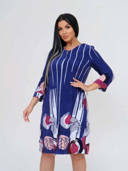 Халат женский, цвет синий