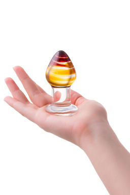 Анальная втулка Sexus Glass, стекло, прозрачная, 9 см, 4 см  фото 5