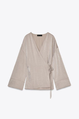 TEXTURED KIMONO JACKET - Zara фото 2