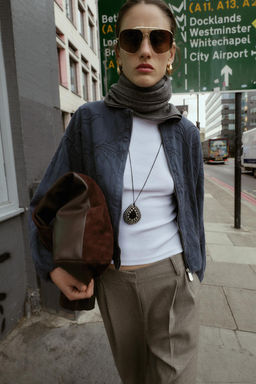 EMBROIDERED BOMBER JACKET - Zara фото 2