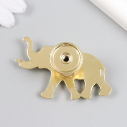 Ручка для шкатулки металл «Индийский слон», золото, 3.3×5.8 см