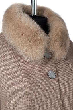 Мех натуральный (песец) Пальто утепленное Холлофайбер 300 - El podio фото 7