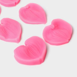 Набор молдов для заливки Сердца, силикон, 4 пары, розовый