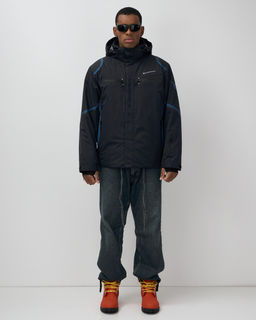 Горнолыжная куртка мужская зимняя темно-синего цвета 7617TS - Mtforce фото 9