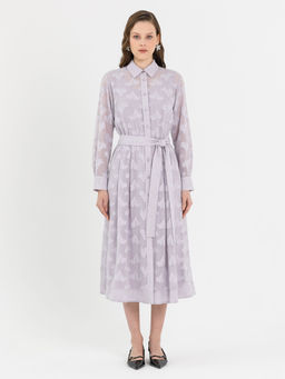 Платье из шифона с вытравкой Новый год