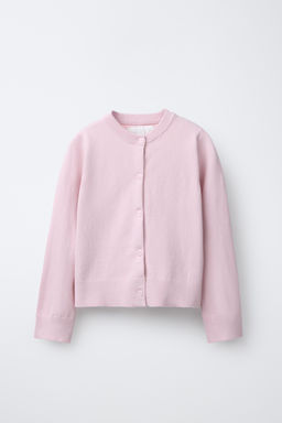 CHAQUETA PUNTO LISA / Rosa