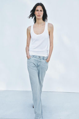 ZW COLLECTION STRAIGHT BOOTCUT LOW-RISE JEANS - Zara фото 13