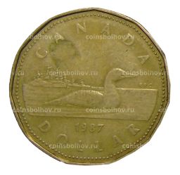 Монета 1 доллар 1987 года Канада