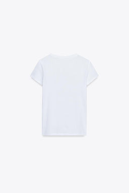 WASHED-EFFECT T-SHIRT - Zara фото 12