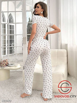 Пижама женская комплект лонгслив и штаны
