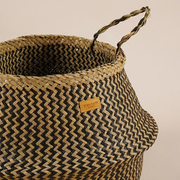 Корзина для белья плетеная круглая SL Home Сорренто, камыш, 3545 см - Sima-land home фото 5