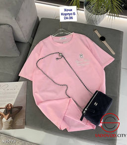 Футболка женская однотонная