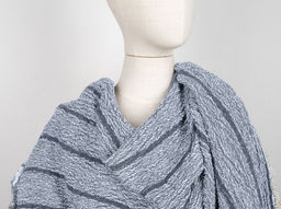 Палантин 20С160-ШР/039/у 165*50 цв. 70 рис. 2 серо-голубой