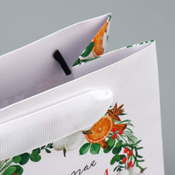 Пакет ламинированный квадратный Счастье, 14 14 9 см - Дарите счастье фото 4