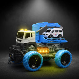 Машина "Эвакуатор" 1:16 (свет, звук) в коробке (цвет зеленый)