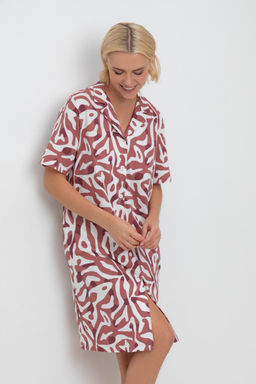 Е 50027/сахар,анималистичный орнамент халат жен