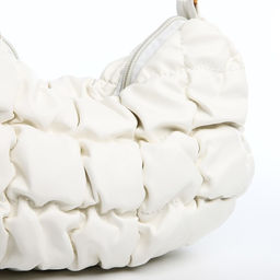 Сумка-багет на молнии, цвет белый - Simaland фото 3