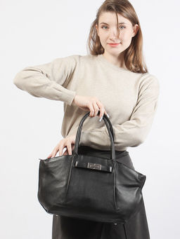 LACCOMA сумка Y2423-черный натуральная кожа полиэстер