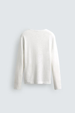 BUTTON NECK T-SHIRT - Zara фото 9