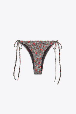 CHERRY ANIMAL PRINT BIKINI BOTTOMS - Zara фото 5