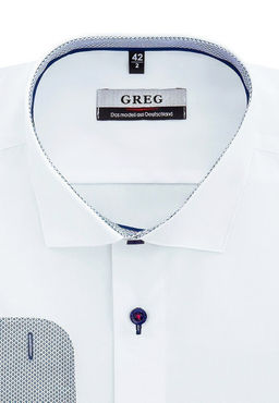 Сорочка мужская длинный рукав GREG 100/139/WH/Z/2p  фото 2