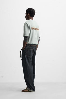 SHIRT WITH EMBROIDERED SLOGAN - Zara фото 4