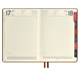 Ежедневник датированный 2024 ESCALADA, А6+, 176 л., арт. 63801/ 15 ТИВОЛЛИ ГЛОСС КОРИЧНЕВЫЙ  фото 9