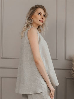 майка лен 73%, вискоза 27% - Волтри фото 4