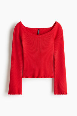 Top off-the-shoulder en punto de canal?