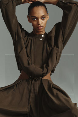 Chaqueta de modal con mangas globo - H&m фото 4