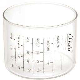 Банка для продуктов стеклянная 850мл "Olala" с мерный стаканом