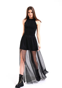 V8-018 юбка женская черный - Mozart фото 3