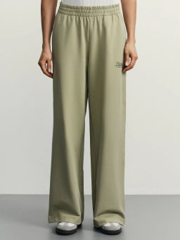 Базовые широкие трикотажные брюки / Zarina  фото 2