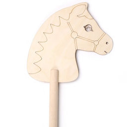 Детская игрушка деревянная «Лошадка на палке. Раскрась меня», 65 см
