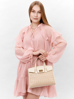 LACCOMA сумка AC622-хаки эко кожа хлопок фото 5