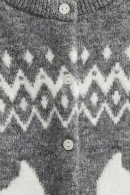 Cardigan en punto jacquard - H&m фото 9