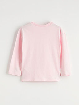 Bisiklet Yaka Nak??l? K?z ?ocuk Ti??rt