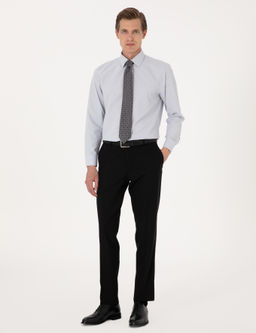 A__k Gri Slim Fit Uzun Kollu Basic G_mlek - Pierre cardin фото 5