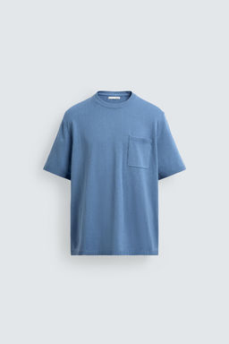 CAMISET PUNTO REGULAR FIT ALGOD?N / Azul - Zara фото 7
