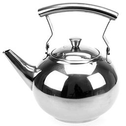 "Шар" Чайник из нержавеющей стали 1л, д14см h10см, с ситечком, цветная коробка (Китай) Возможны мятые коробки.